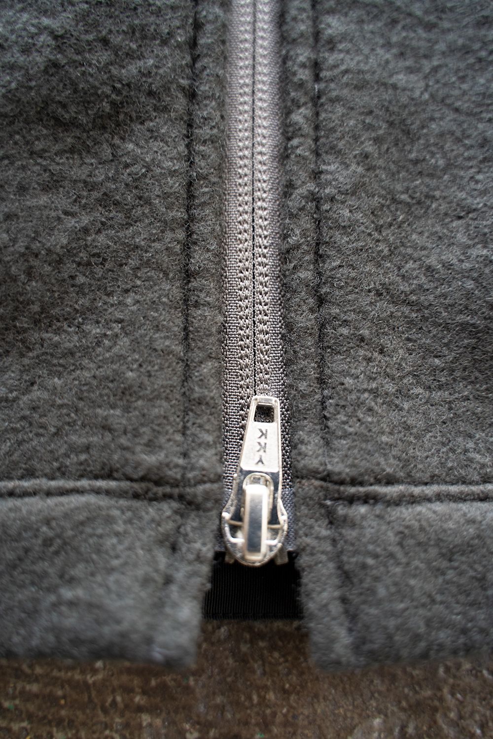 【ラスト1点】【21AW】ウールパイルジップベスト(CHARCOAL)