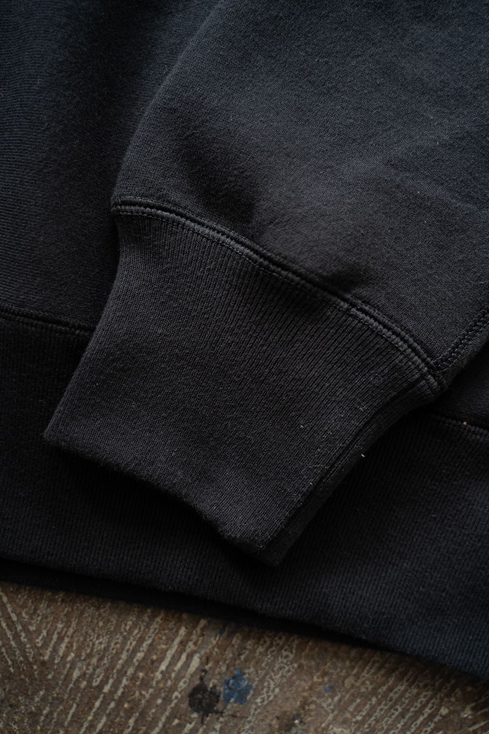 【ラスト1点】【24AW】ハーフジッププルオーバースウェット(BLACK)