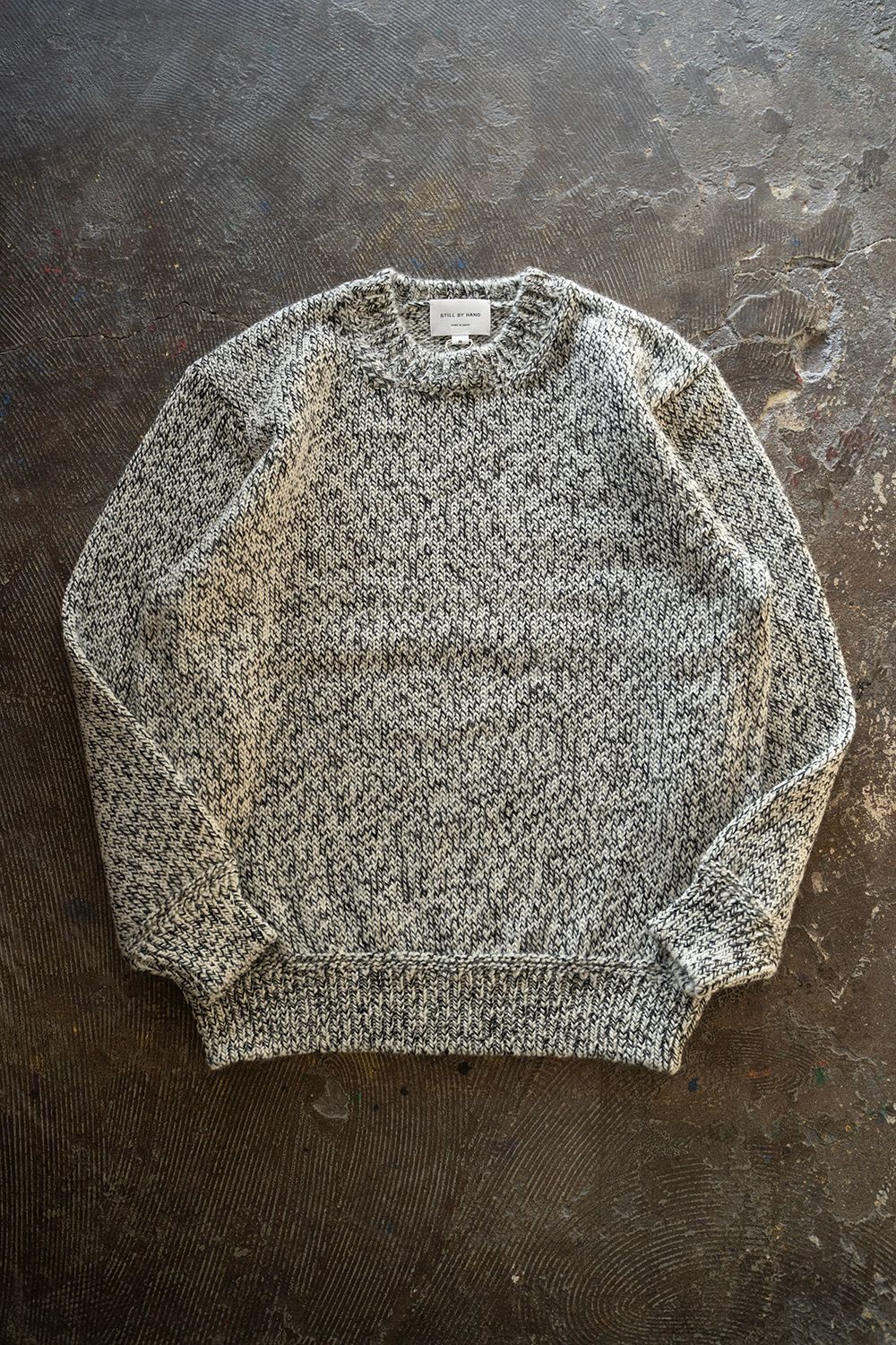 【ラスト1点】【23AW】3Gメランジニット(OFF WHITE)