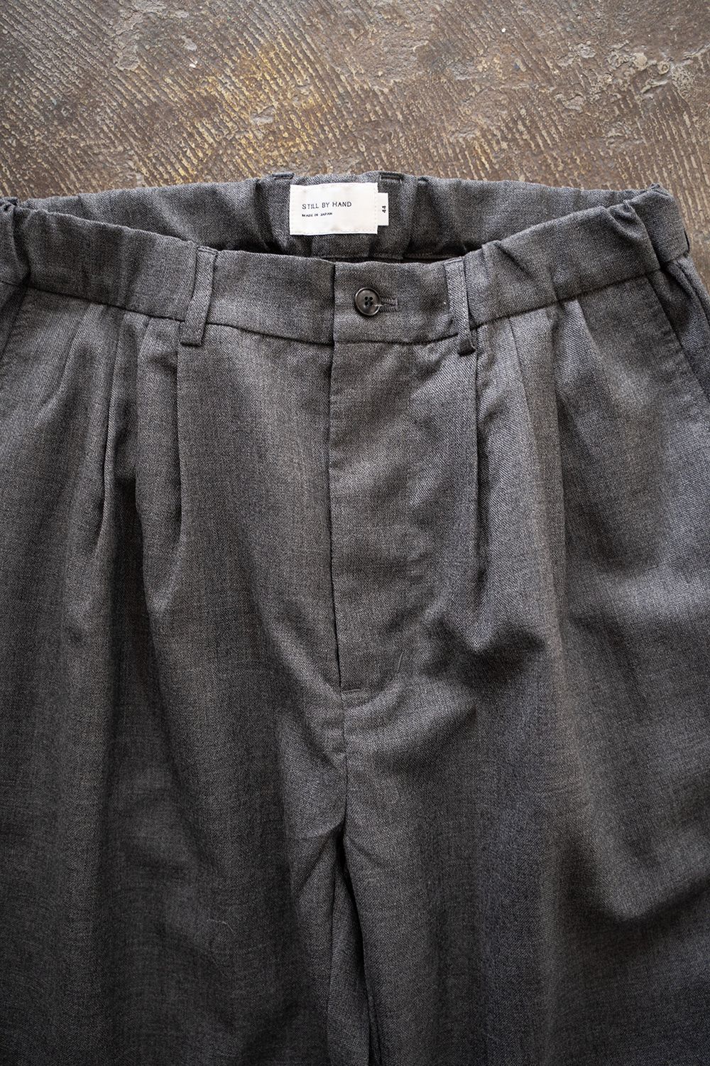 【ラスト1点】【24AW】ウール4タックイージーパンツ(GRAY)