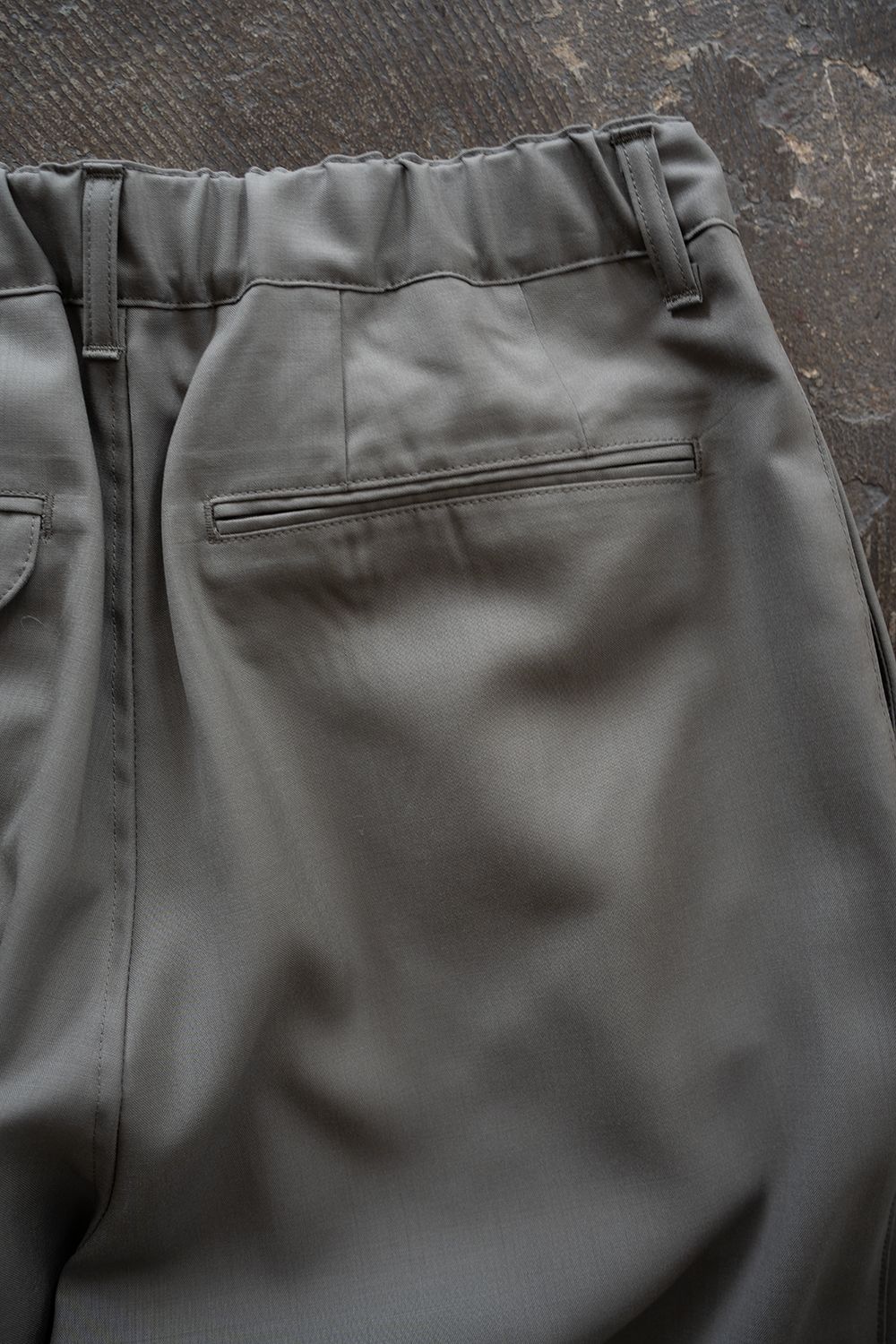 【26SS】ウォッシャブルウールイージースラックス(GREY)