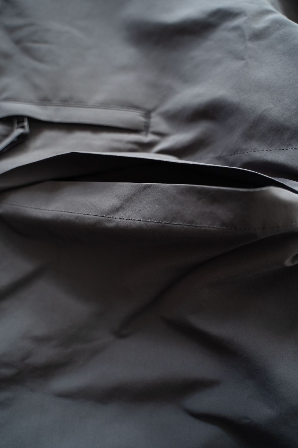 【ラスト1点】【24AW】撥水ポリエステルスタンドカラーブルゾン(BLUE GRAY)