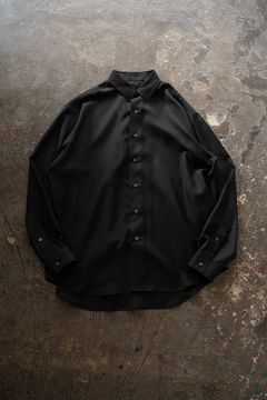 【26SS】Sheer Light Shirt/シアーライトシャツ(BLACK)