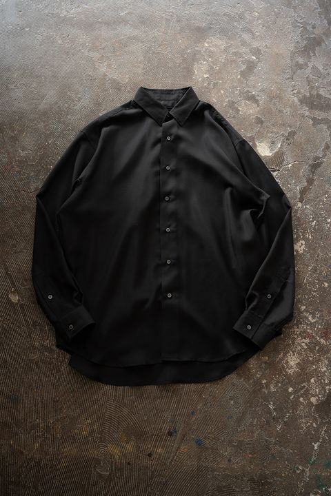 【26SS】Sheer Light Shirt/シアーライトシャツ(BLACK)