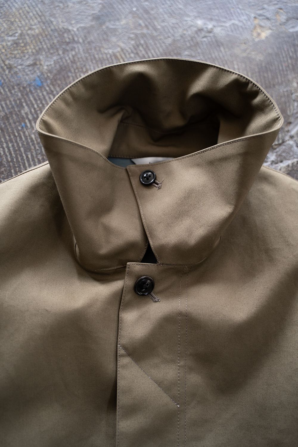 【ラスト1点】【25AW】Cotton Typewriter 2WAY Coat/コットンタイプライター2WAYコート(KHAKI BEIGE)