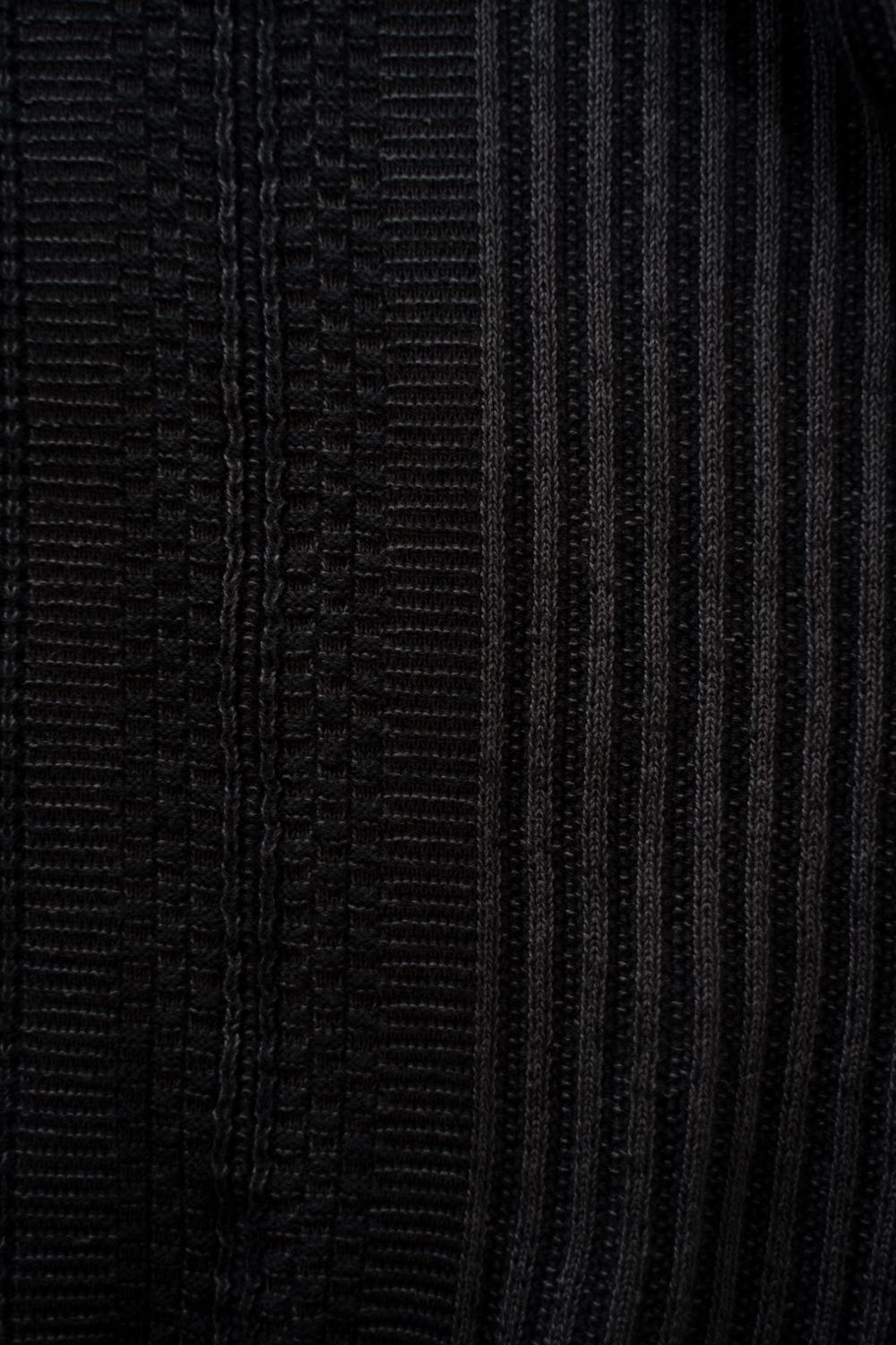 【26AW】Akisame Knit Polo(BLACK)