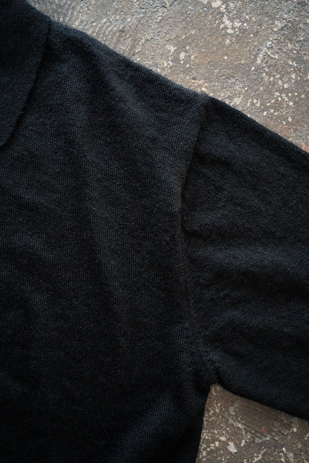 【25AW】エクストラキッドモヘア12Gニットカーディガン(BLACK)