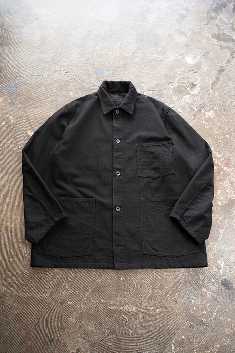 【25AW】Wool Cotton Moleskin Jacket(BLACK)