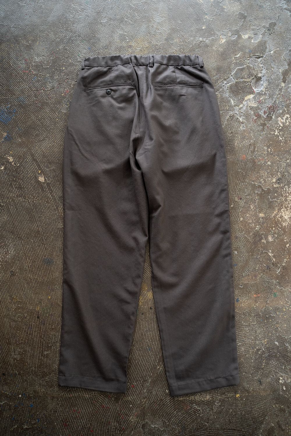 【ラスト1点】【24AW】ウール4タックイージーパンツ(DUSTY BROWN)