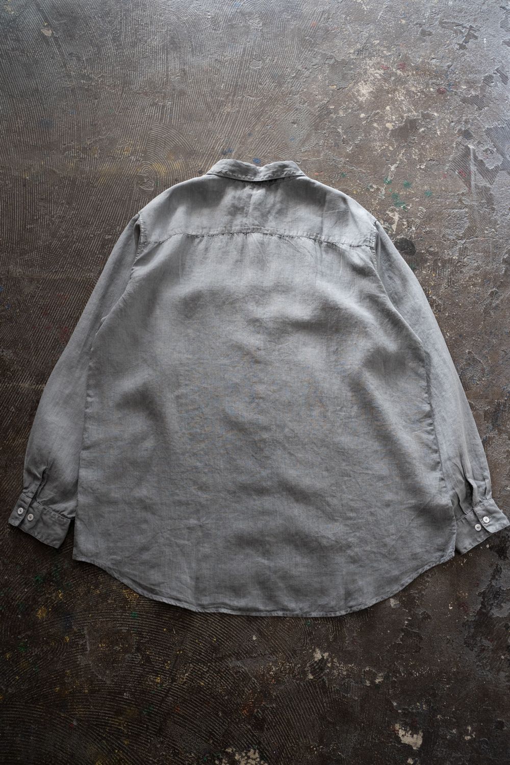 大麻シャツ大 (薄炭)