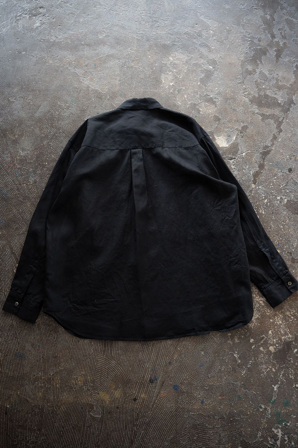 【26SS】ガーメントダイオーバーシャツ(BLACK NAVY)