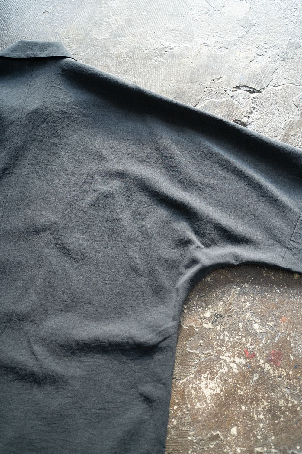 【ラスト1点】【23SS】強撚ポリエステルドルマンジャケット(INK BLACK)