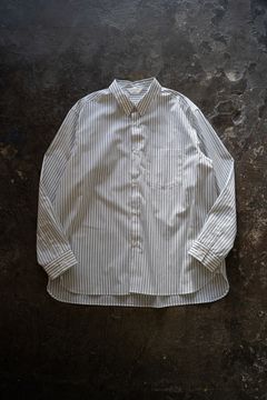 【ラスト1点】【25SS】ブロードレギュラーカラーシャツ(WHITE STRIPE)