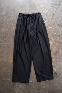 【ラスト1点】【23AW】Stretch T/W Gathered Pants/ストレッチT/Wギャザーパンツ(NAVY)