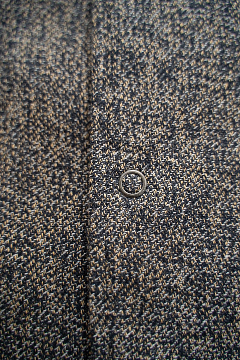 【ラスト1点】【23AW】綿ツイルコーチシャツブルゾン(MELANGE NAVY)