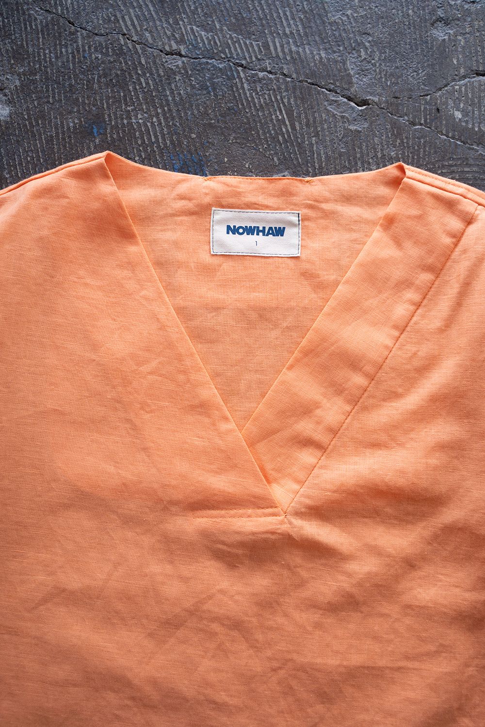 【ラスト1点】"zen "pajama linen cotton/パジャマ(セットアップ)【ユニセックス】(ORANGE)