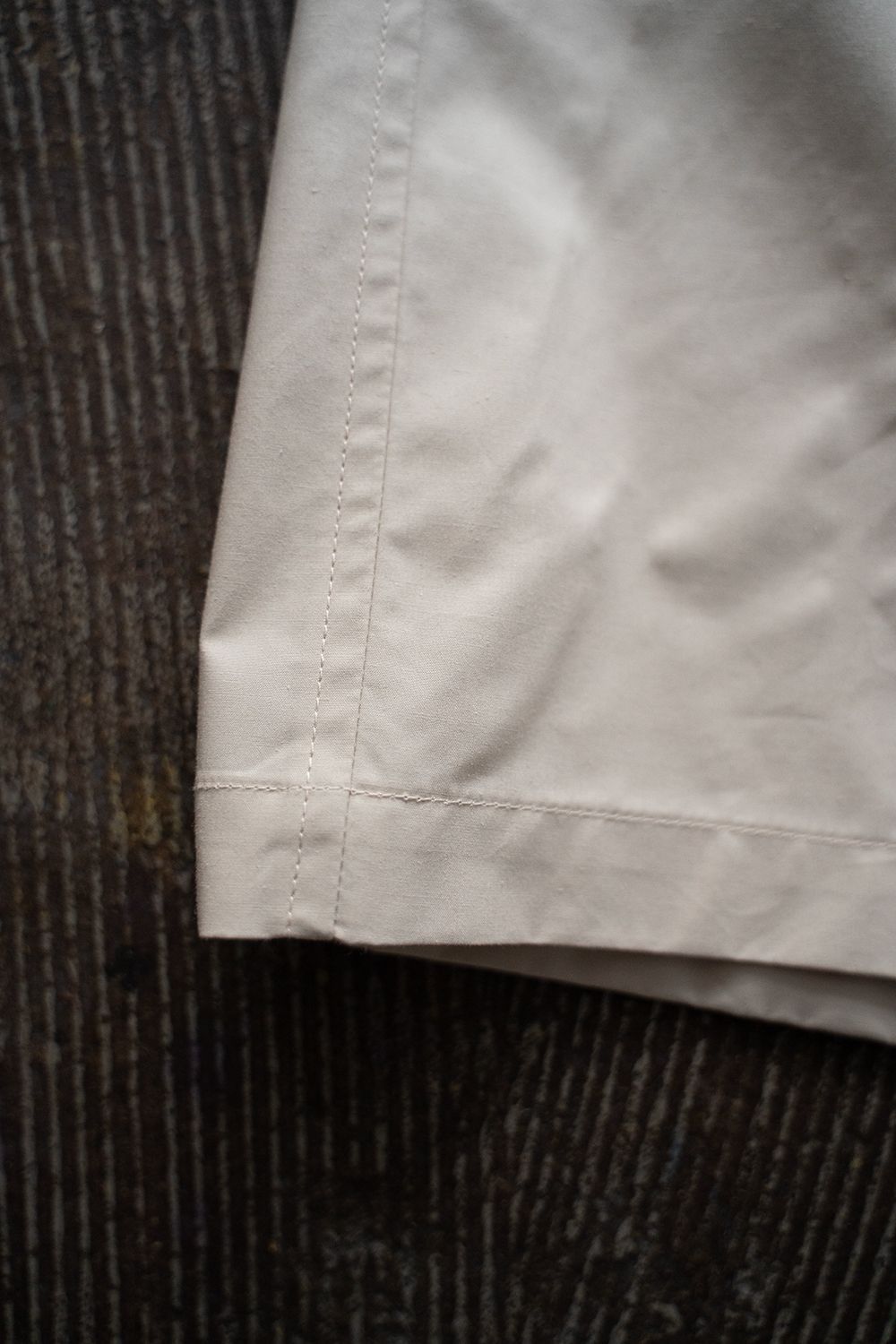 【ラスト1点】【25SS】コットンシルク半袖シャツ(LIGHT BEIGE)