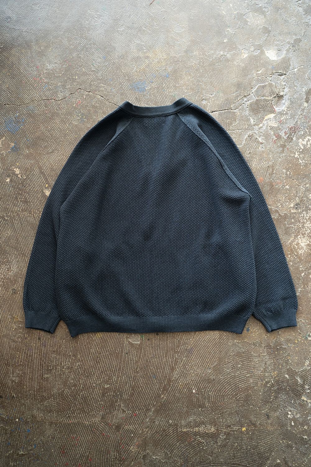 【ラスト1点】【25SS】綿×ポリエステル×リネン10Gカーディガン(DUSTY BLUE)