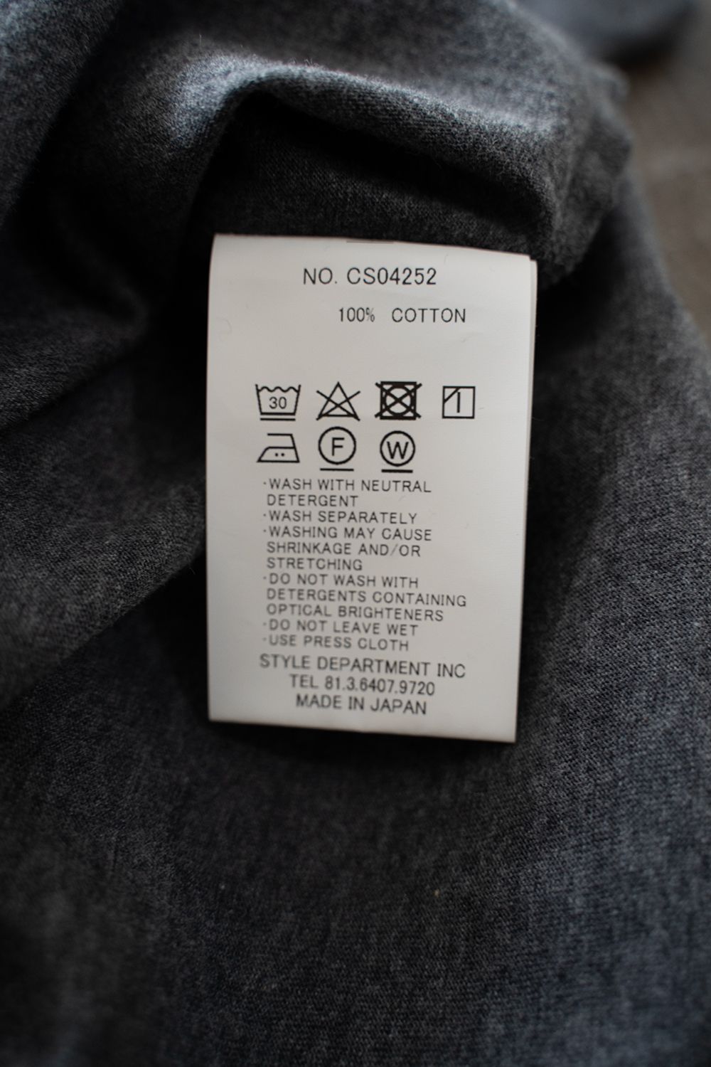 【ラスト1点】【25SS】グラフィックTシャツ(CHARCOAL)