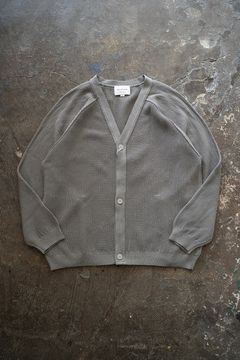 【ラスト1点】【25SS】綿×ポリエステル×リネン10Gカーディガン(GREIGE)