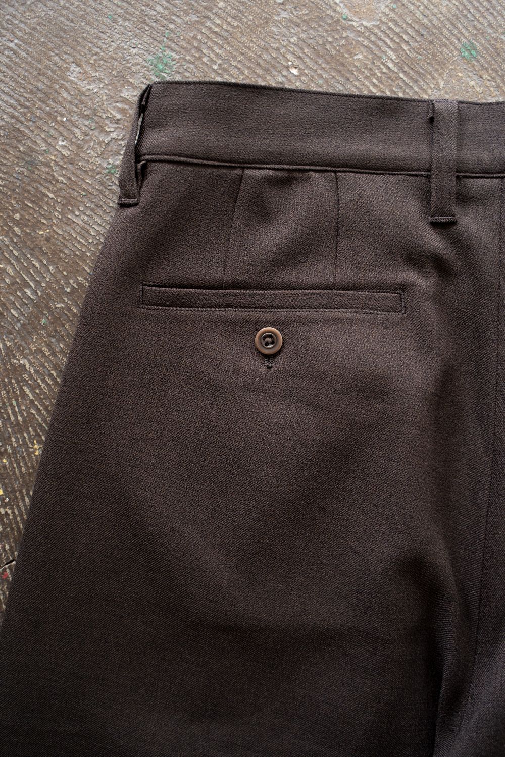 【ラスト1点】【25AW】2-Tack Wide Slacks/2タックワイドスラックス(BROWN)