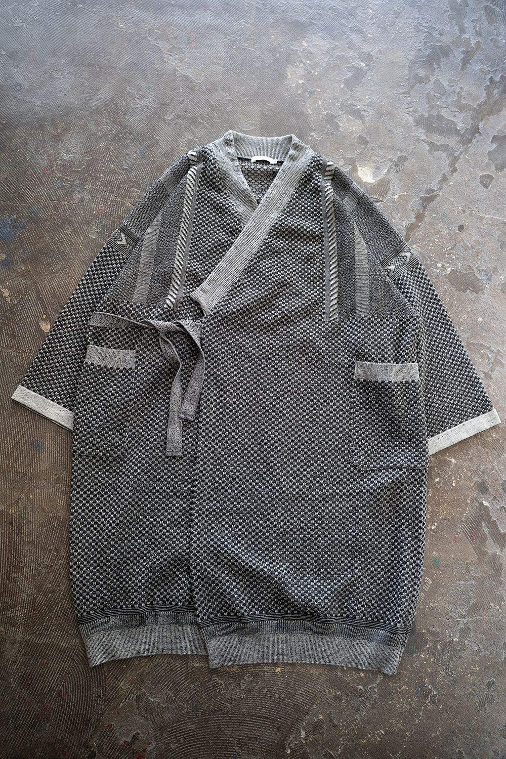 【25AW】Yukiato Knit Coat(MIX GRAY)