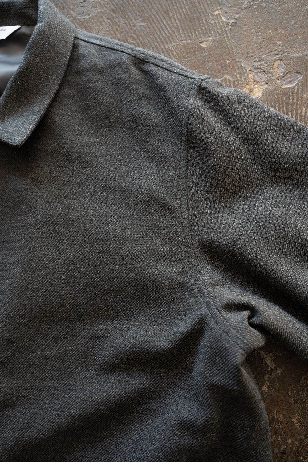 【26AW】コットン×ウールカルゼカバーオール(GREY)