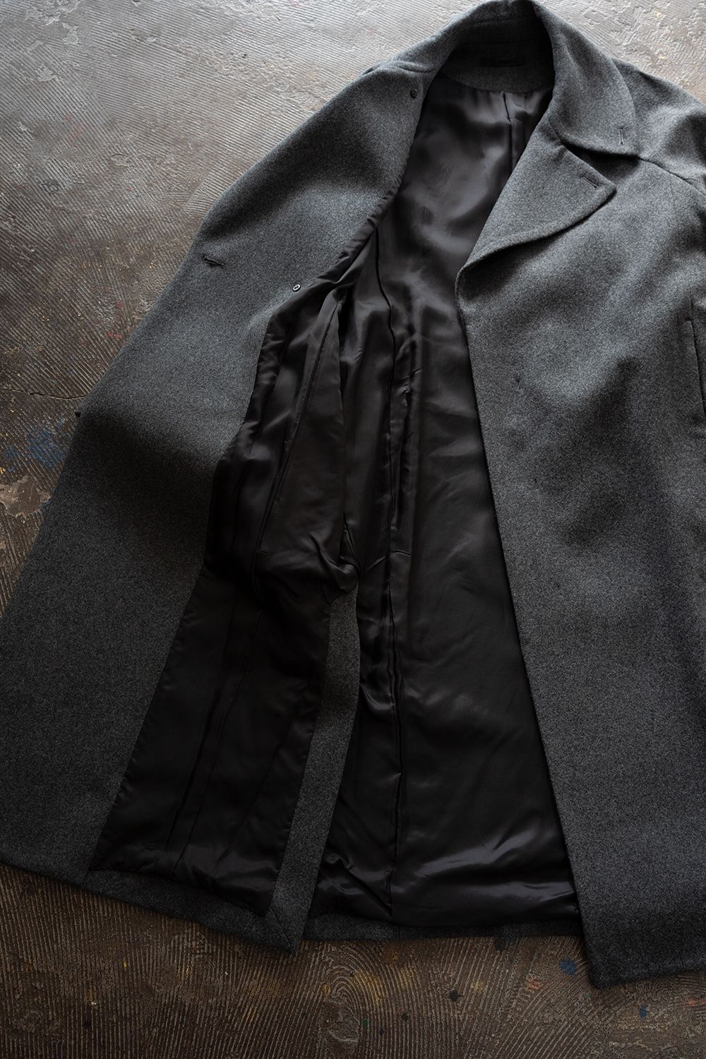 【26AW】Belted Over Coat/ベルテッドオーバーコート(GRAY)