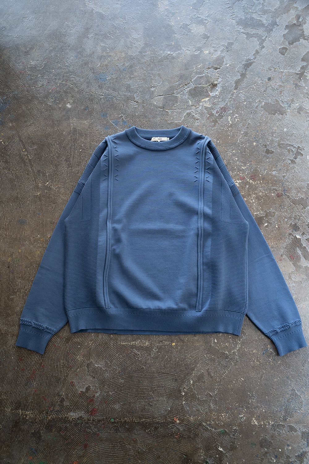 YASHIKI - 【ラスト1点】【22AW】Seijaku Knit(SMALT BLUE) | Salty