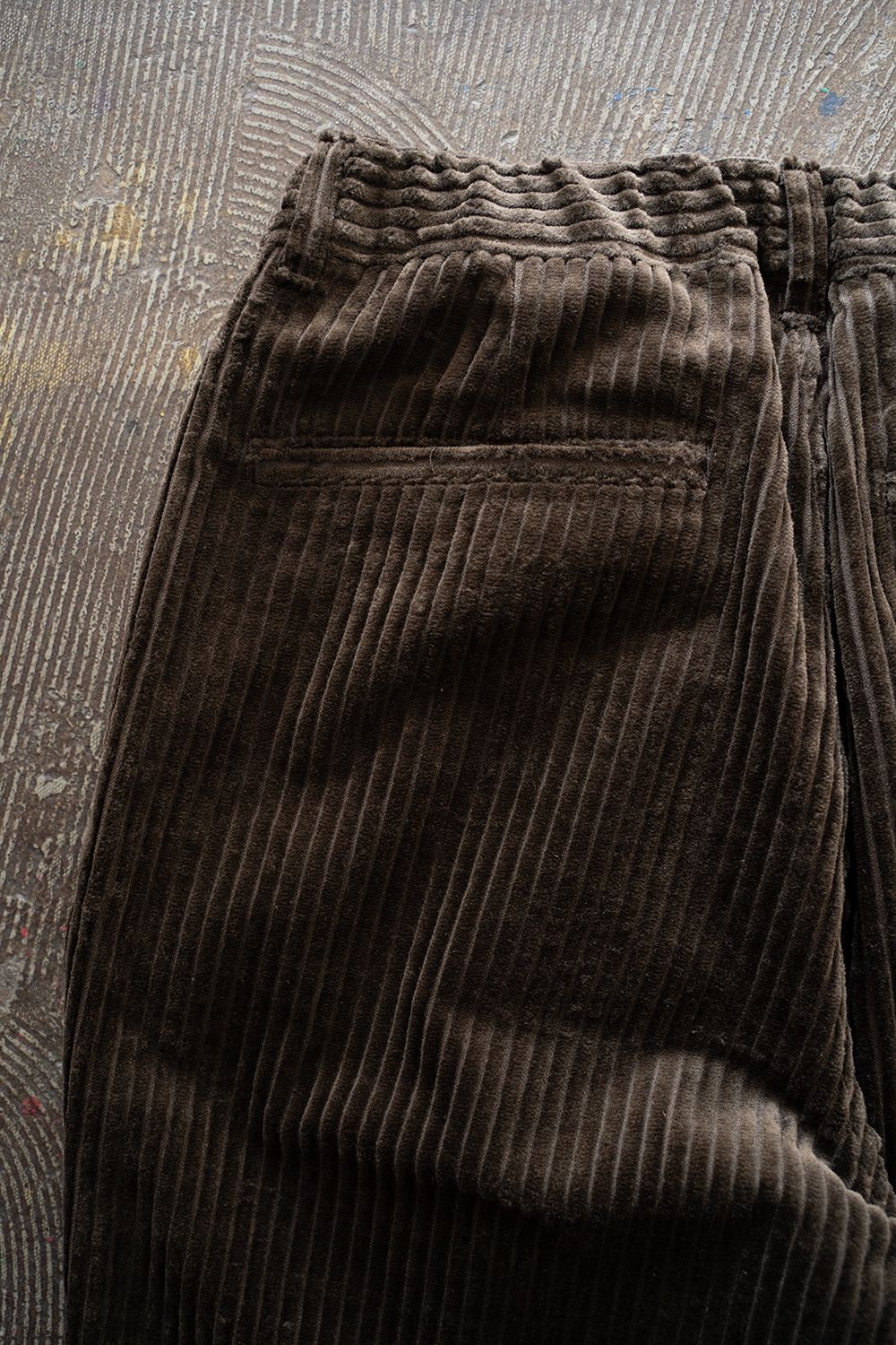 【25AW】3.5W太畝コーデュロイイージーパンツ(BROWN)