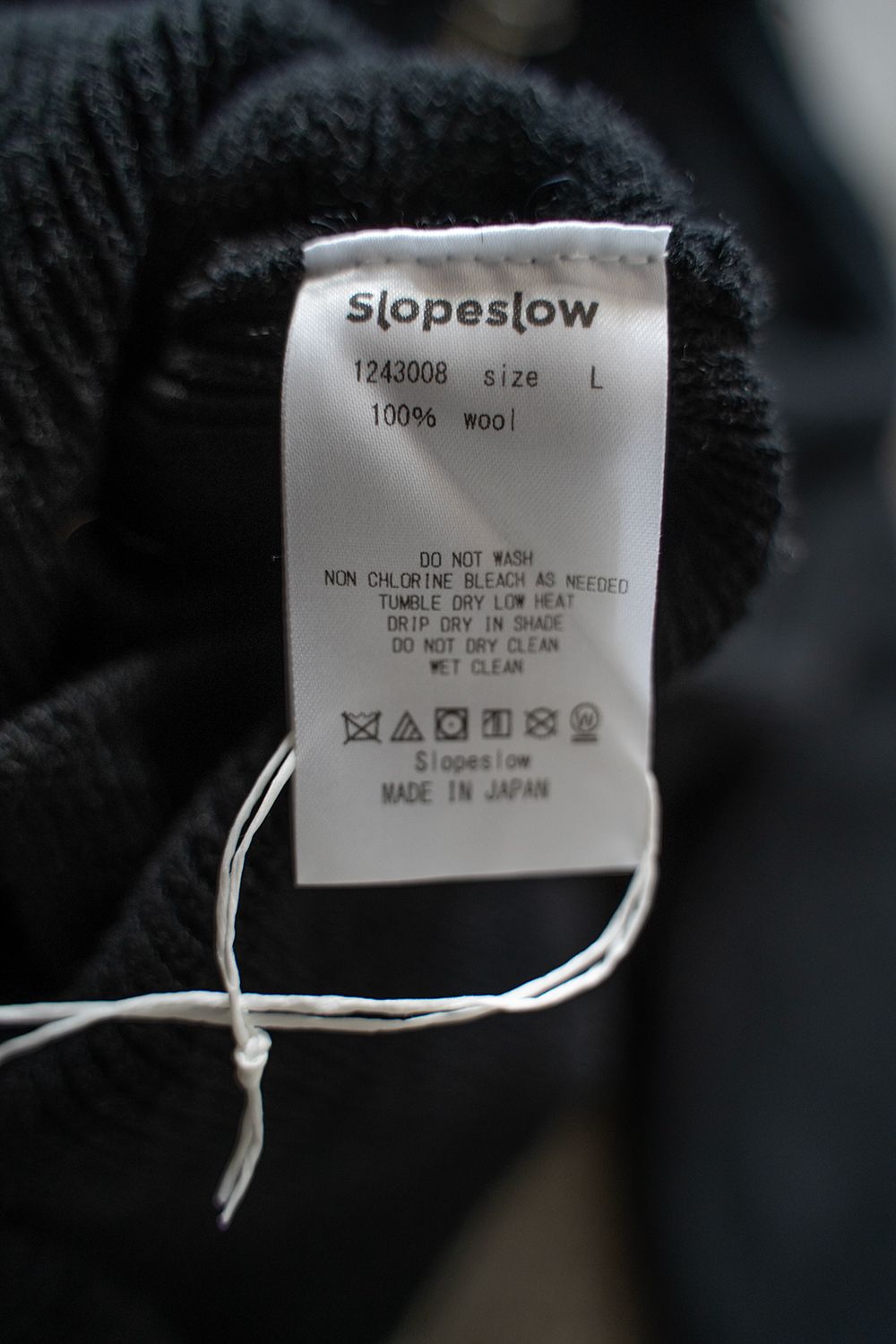 【ラスト1点】Hard twisted Shetlandwool type C-2(BLACK)