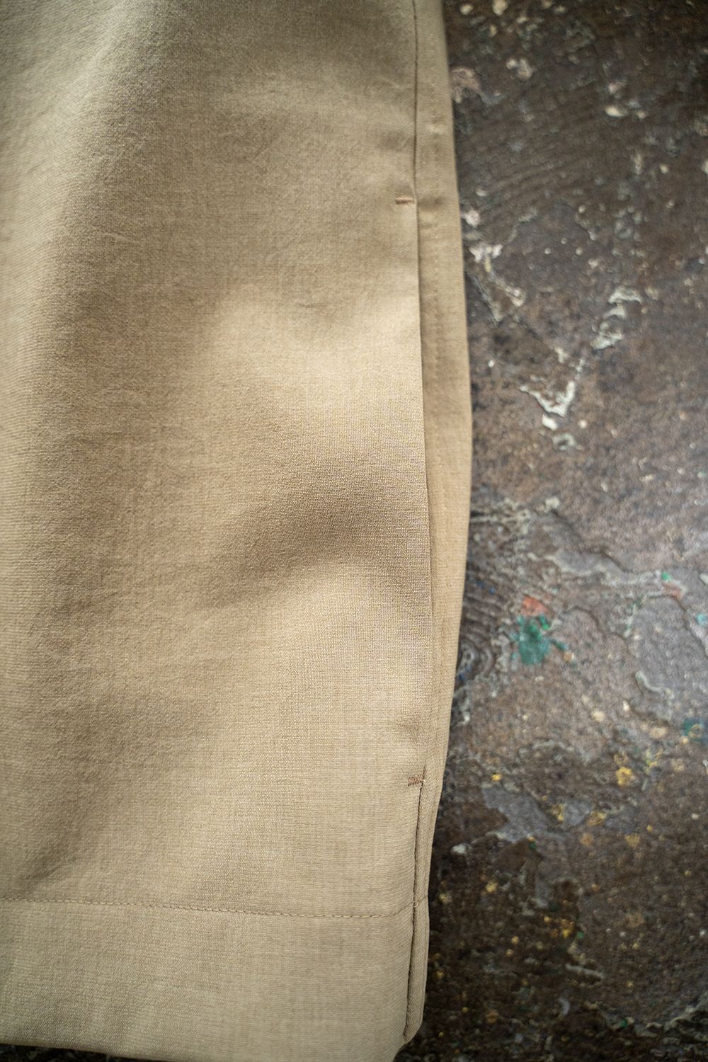 【ラスト1点】【22SS】強撚ポリエステルジップブルゾン(KHAKI BEIGE)