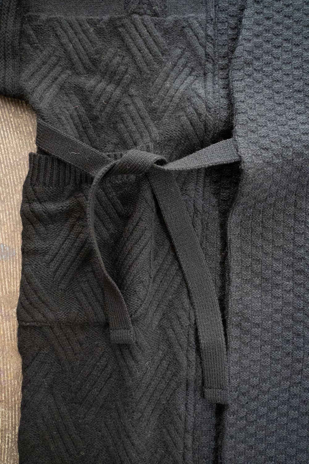 【ラスト1点】【22AW】Hoko Knit Coat(BLACK)