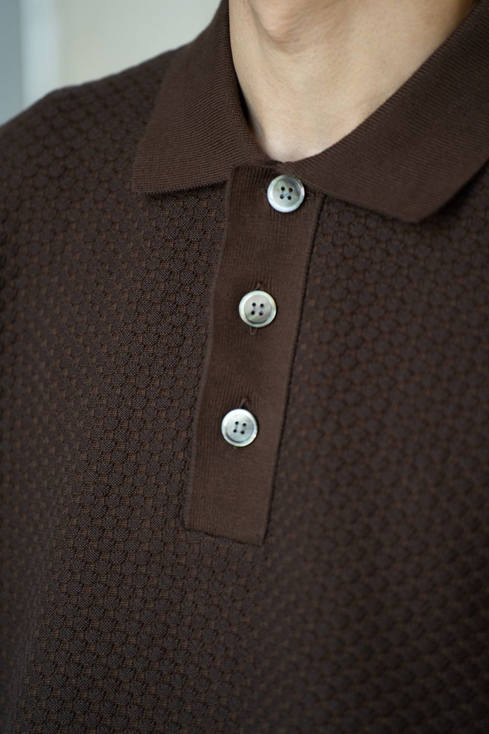 【ラスト1点】Sekka Knit Polo(BROWN)