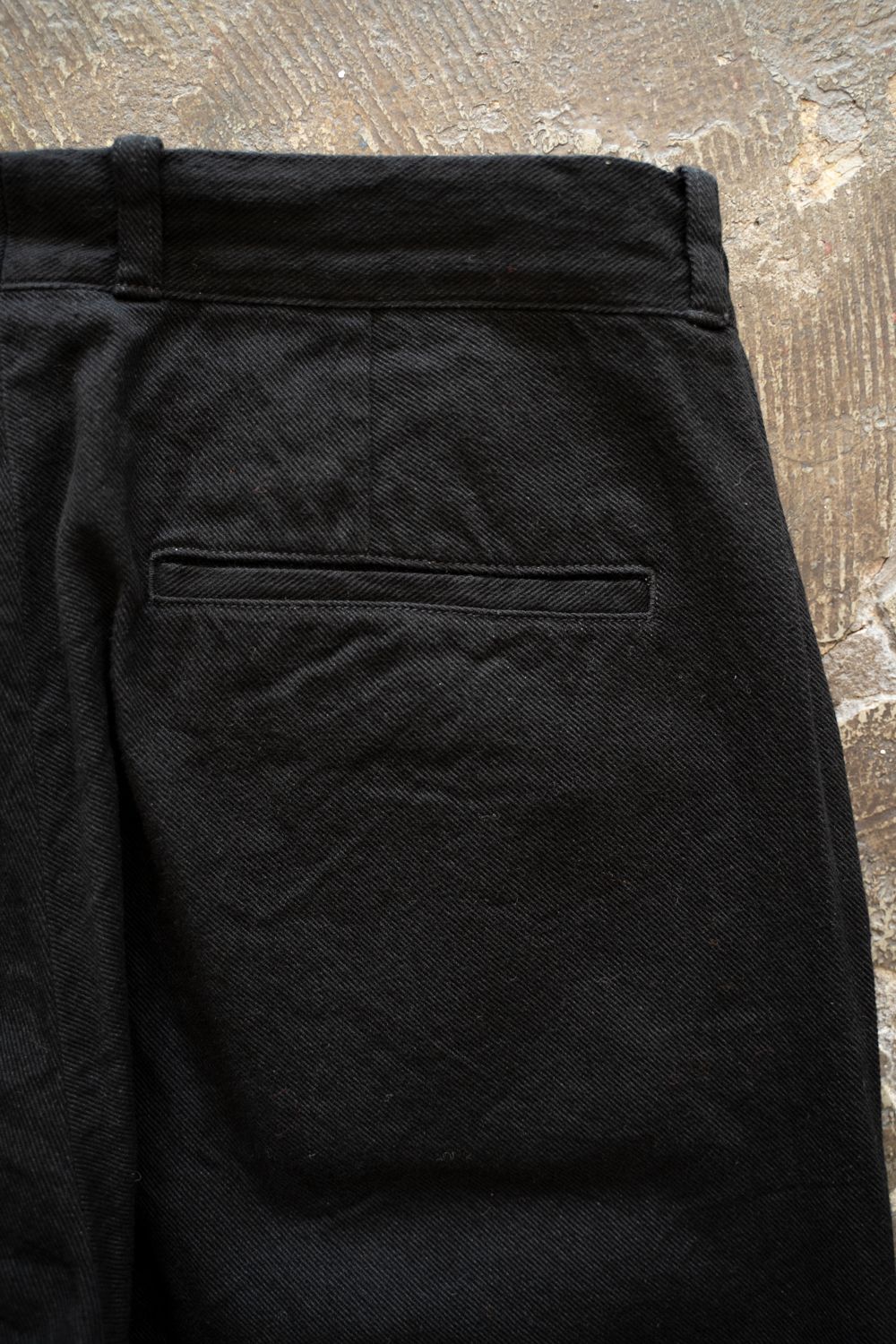 【ラスト1点】【25AW】Black Twill Trousers(BLACK)