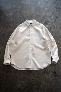 【ラスト1点】【22SS】French Linen L/S Shirt/フレンチリネンロングスリーブシャツ(ECRU)