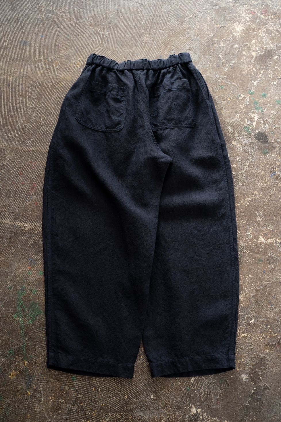起毛大麻パンツ(濃紺)