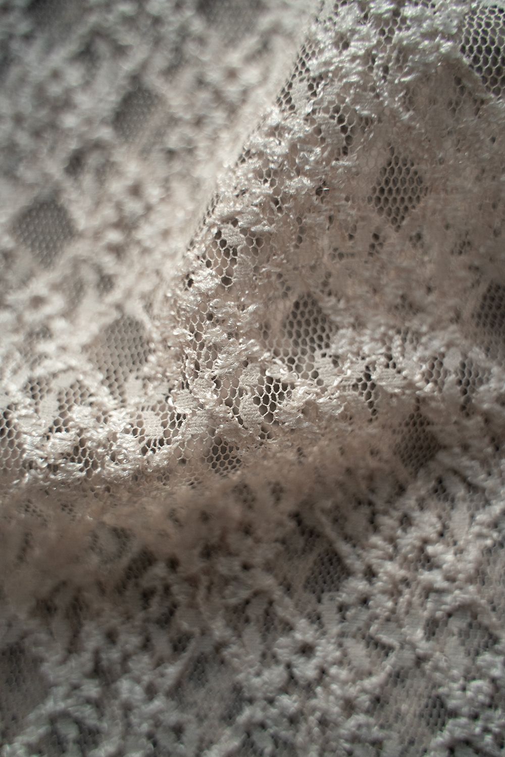 【ラスト1点】【24SS】Russell Lace L/S Shirt/ラッセルレースロングスリーブシャツ(ECRU)