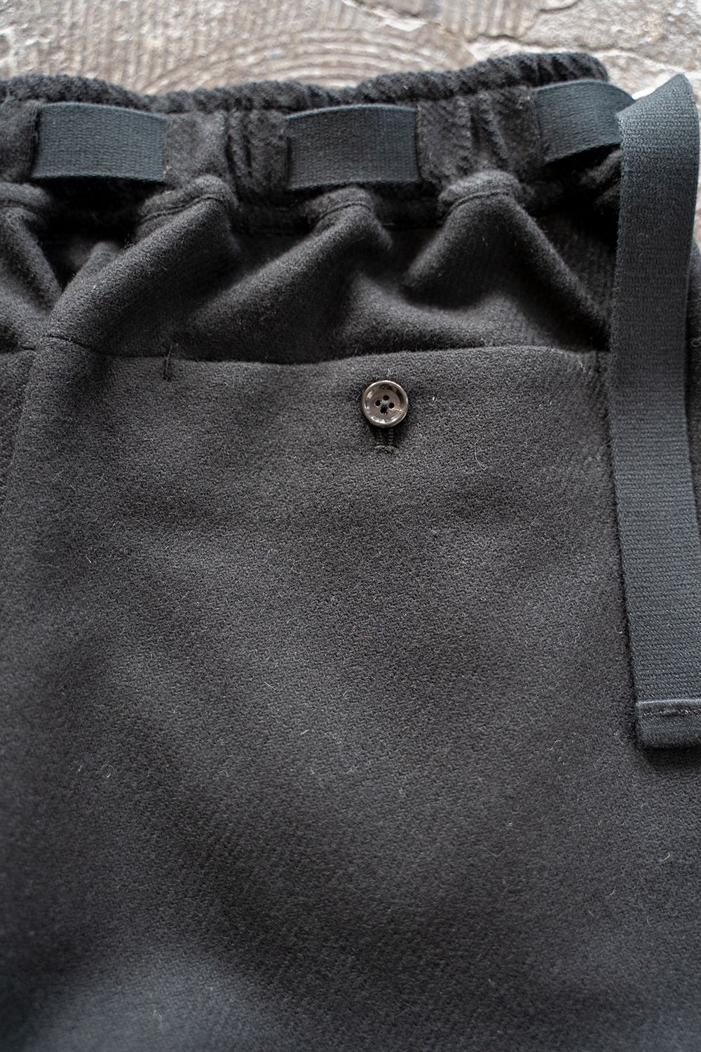 【ラスト1点】【21AW】Hakama Tweed Pants/ハカマツイードパンツ(BLACK)