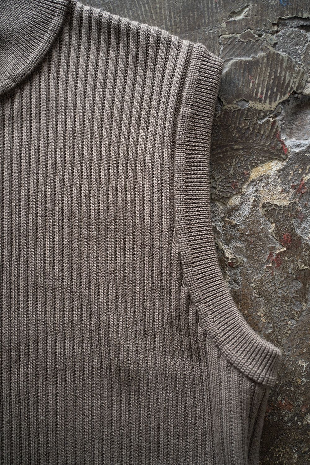【ラスト1点】【24AW】Mizore Drivers Knit Vest(BEIGE)