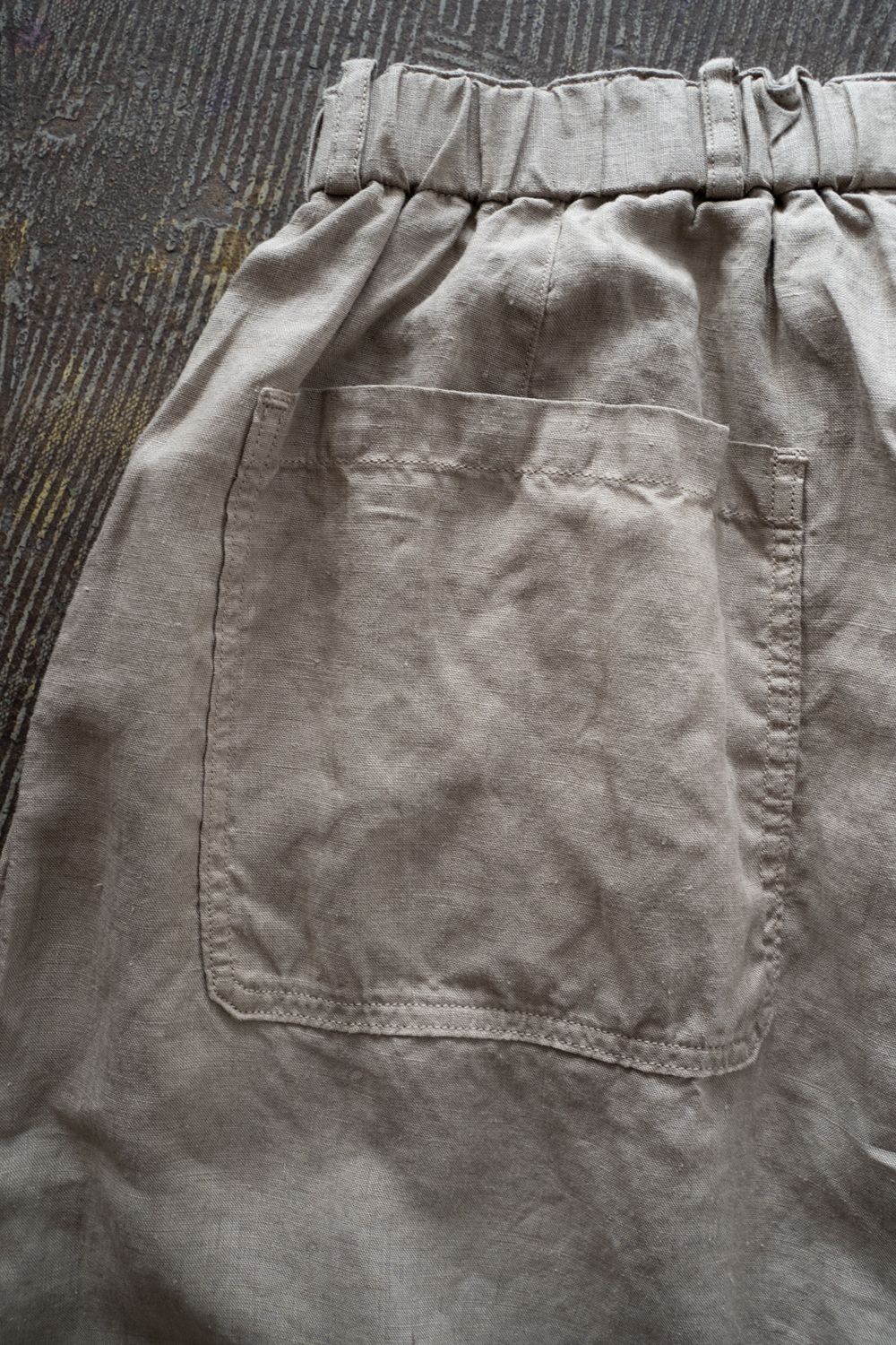 大麻ワイドパンツ(珈琲)