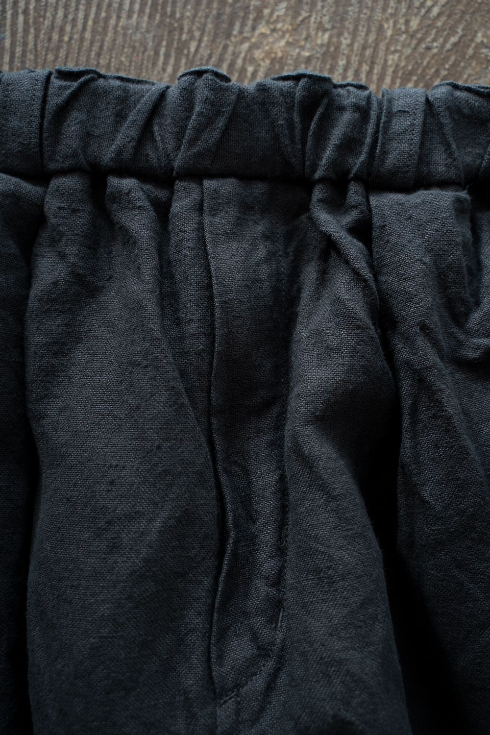 起毛大麻パンツ(墨黒)