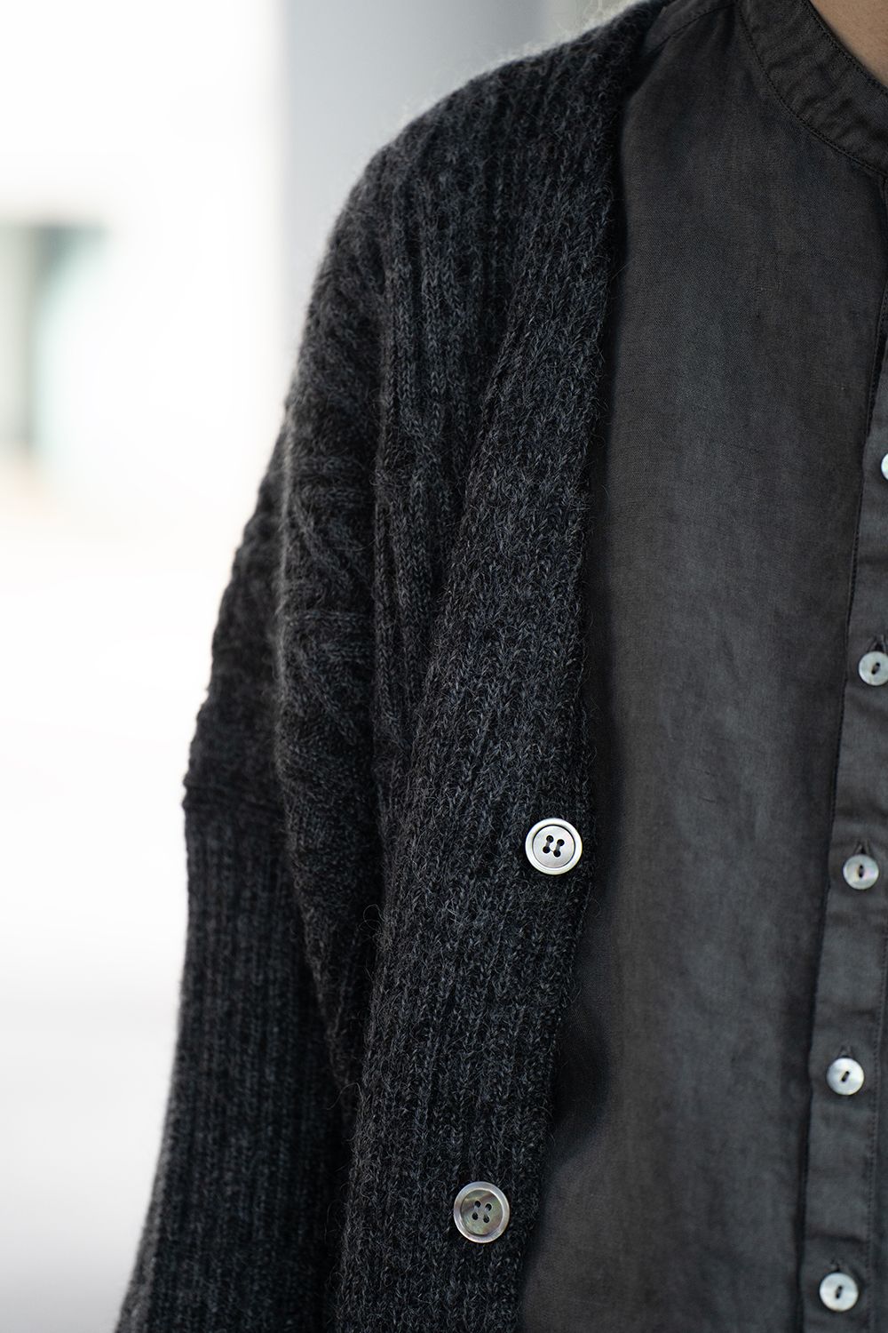 【25AW】Sekkei Mohair Cardigan(BLACK)