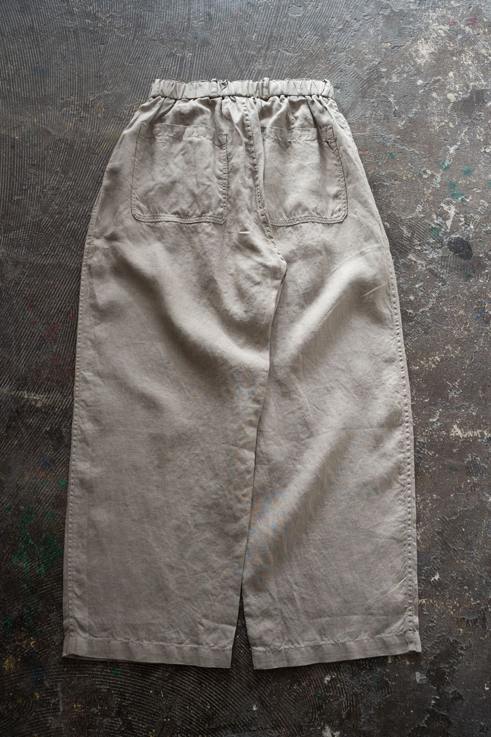 大麻ワイドパンツ(珈琲)