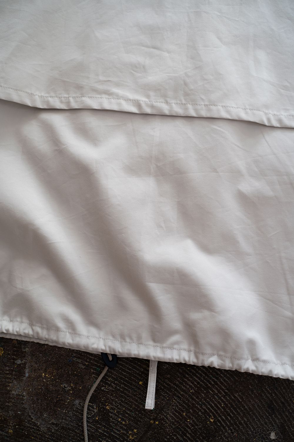 【ラスト1点】【22AW】甘撚りオックスショートブルゾン(LIGHT GRAY)