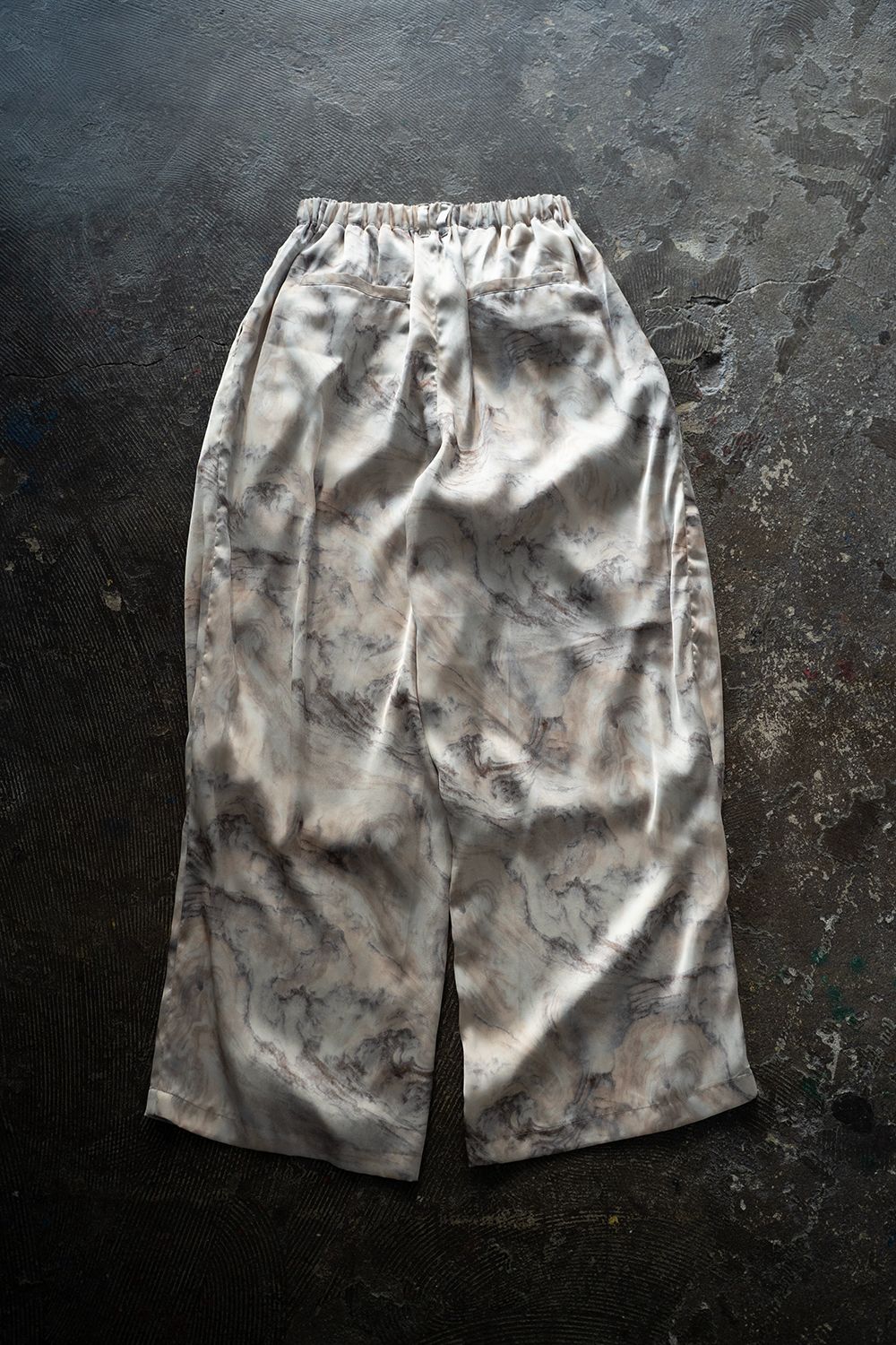 【ラスト1点】【25SS】Abstract Wide Easy Pants/アブストラクトワイドイージーパンツ(IVORY)