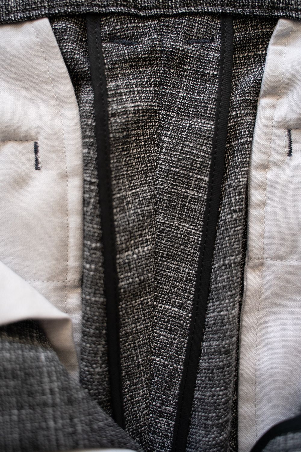 【ラスト1点】【25SS】Summer Tweed Tuck Pants/サマーツイードタックパンツ(GRAY)