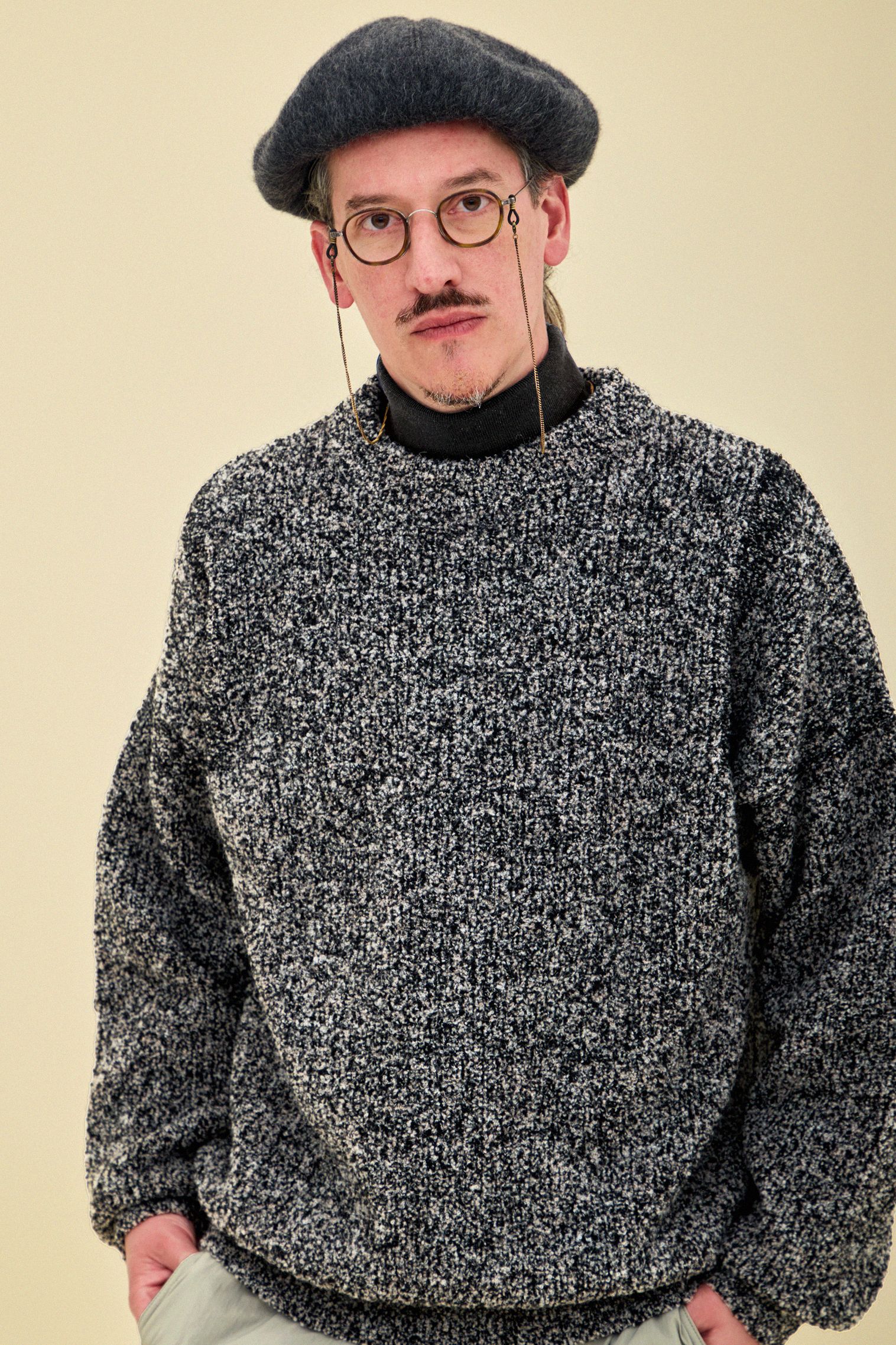 YASHIKI - 【25AW】Shusetsu Boucle Knit(MIX GRAY) | Salty