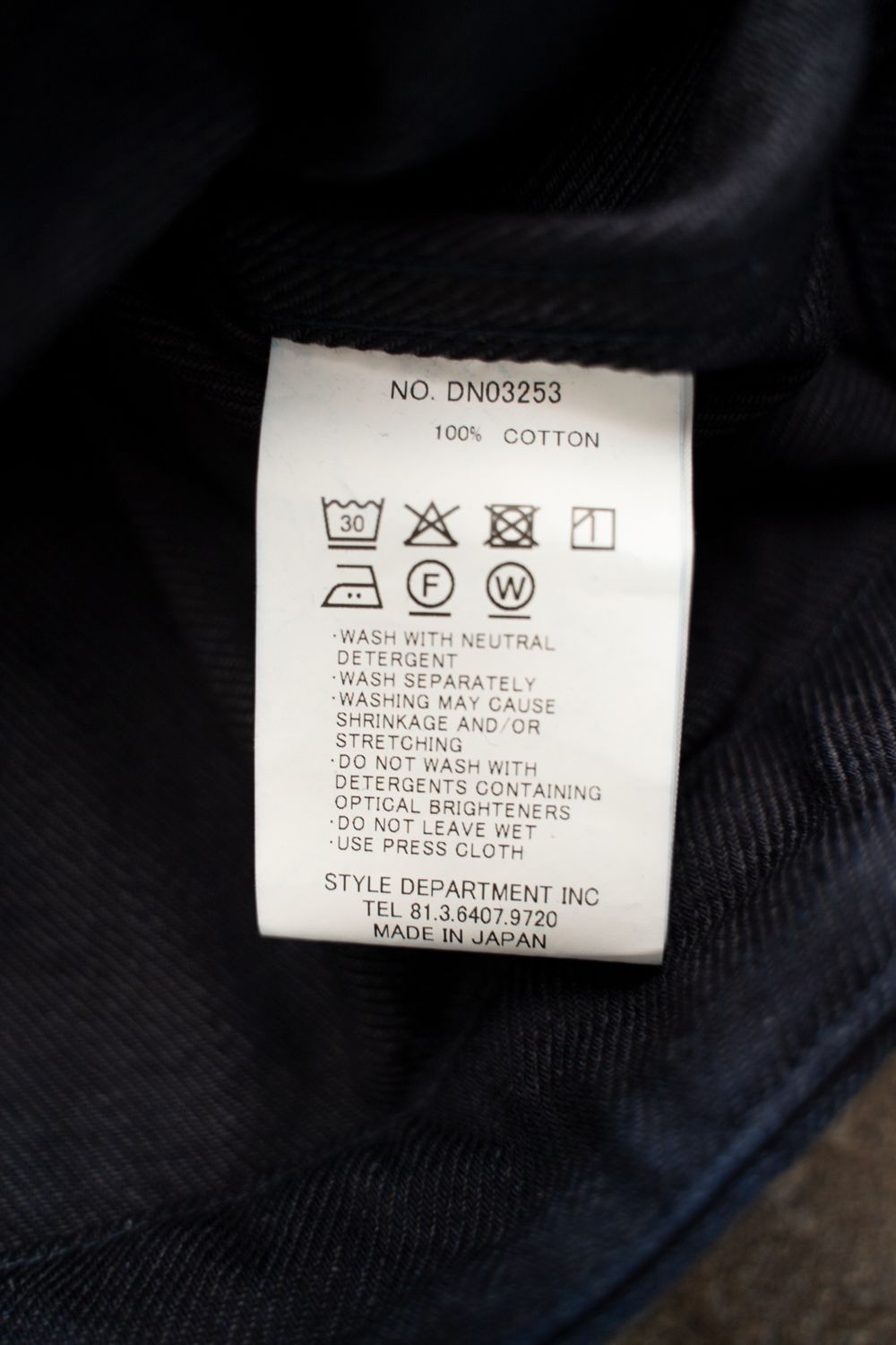 【25AW】12ozデニムブルゾン(DARK NAVY)