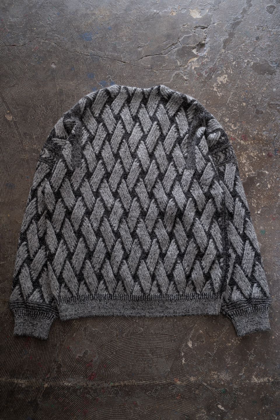 【26AW】Ochiba Mohair Cardigan(MIX GRAY)